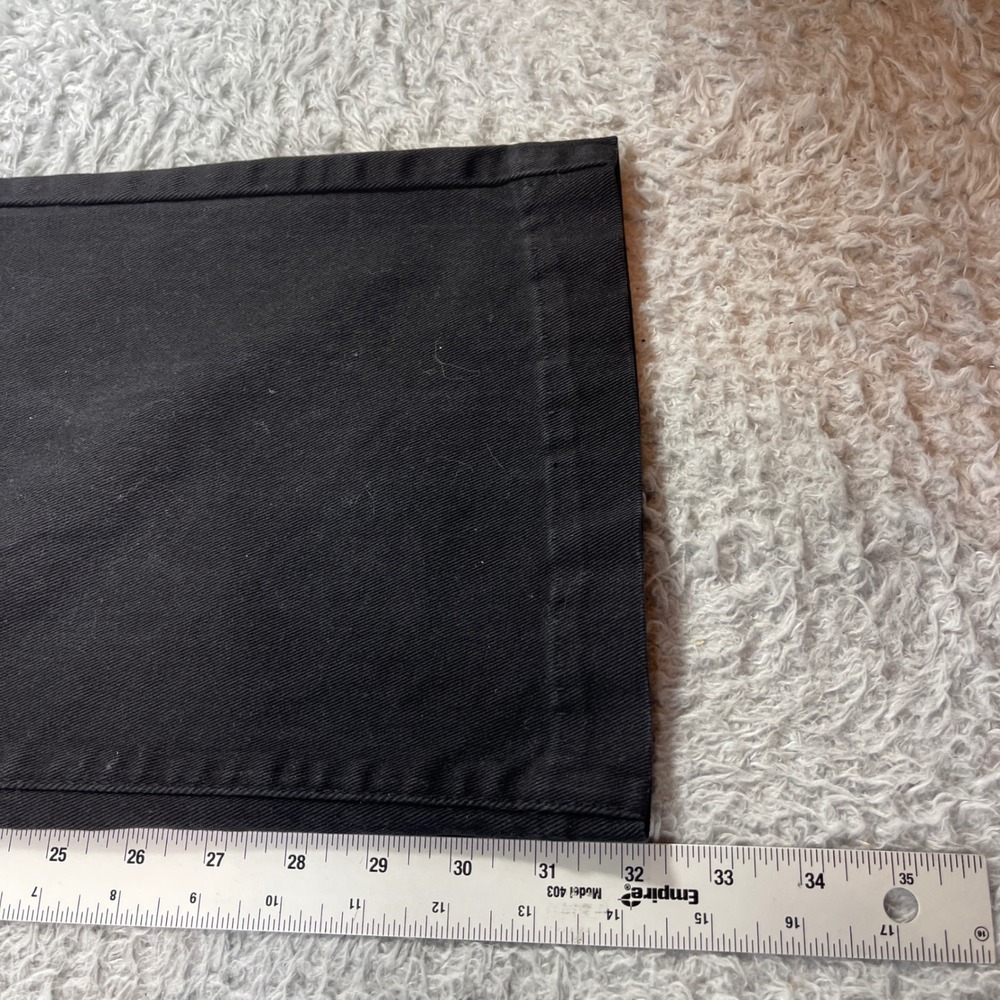 Royalty For Me Black Wide Leg Crop Pants Womens Size 10 High Rise Patch Pocket - Picture 9 of 11